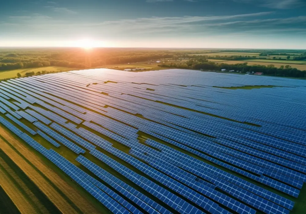 Farma fotowoltaiczna na lotnisku w centralnej Polsce: nowy projekt zrównoważonej energii solarycznej